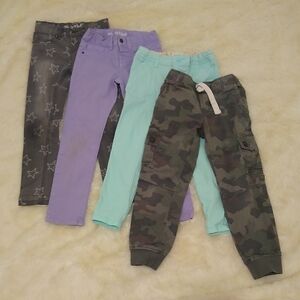 Cat & Jack Kids Jeans in Gray Stars, Purple, Mint, and Camo